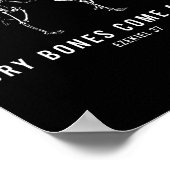 Skelet Droge Botten komen tot leven Christelijk Ha Poster (Hoek)