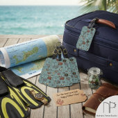 Skelet Duikers Koraal Bagage Label