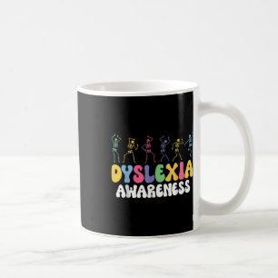 Skelet Dyslexie Bewustzijn Dyslexie Geestelijke ge Koffiemok