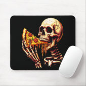 Skelet eet pizza muismat (Met muis)