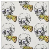 skelet-eetpizza stof (Swatch)