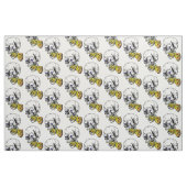 skelet-eetpizza stof (Fat Quarter)