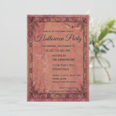  Skelet en Bat Halloween Kaart (Staand voorkant)