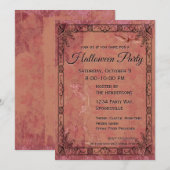  Skelet en Bat Halloween Kaart (Voorkant / Achterkant)