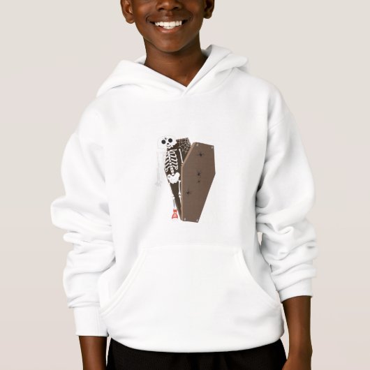 Skelet- en Coffin Halloween-ontwerp (Voorkant)