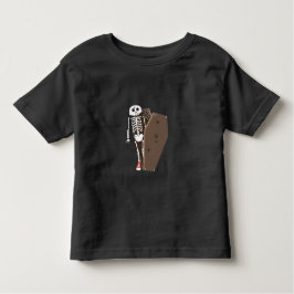 Skelet- en Coffin Halloween-ontwerp Kinder Shirts