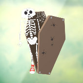 Skelet- en Coffin Halloween-ontwerp Raamsticker (Vel 3)