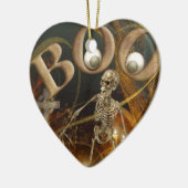 Skelet en Grave Halloween Keramisch Ornament (Links)