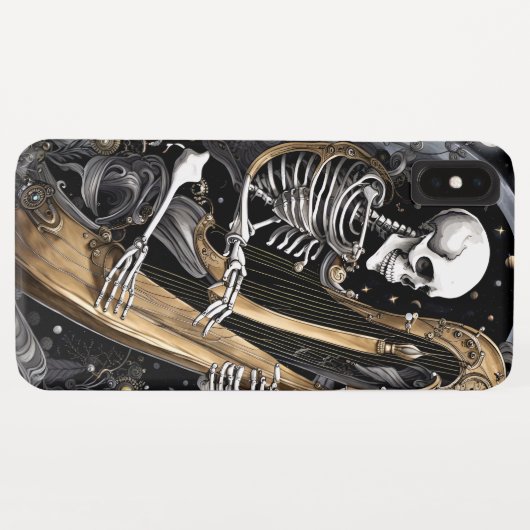 Skelet en Harp I Case-Mate iPhone Case (Achterkant (horizontaal))