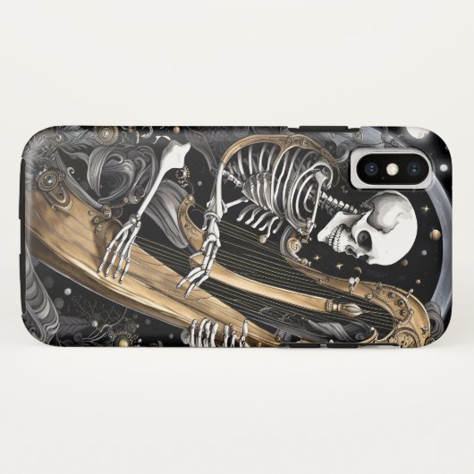 Skelet en Harp I Case-Mate iPhone Case (Achterkant (horizontaal))
