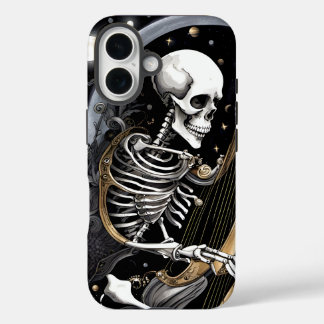 Skelet en Harp I iPhone 16 Hoesje