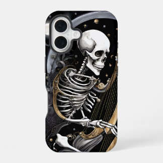 Skelet en Harp I iPhone 16 Hoesje