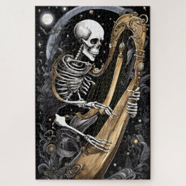 Skelet en Harp I Legpuzzel