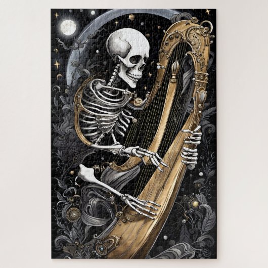 Skelet en Harp I Legpuzzel (Verticaal)