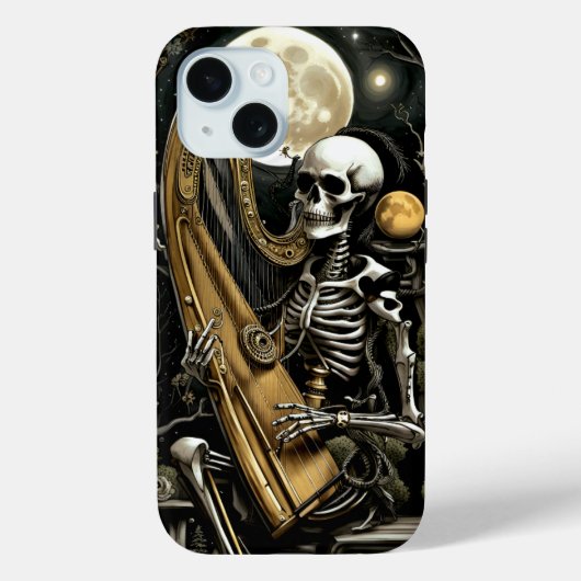 Skelet en Harp II Case-Mate iPhone Case (Achterkant)