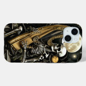 Skelet en Harp II Case-Mate iPhone Case (Achterkant (horizontaal))