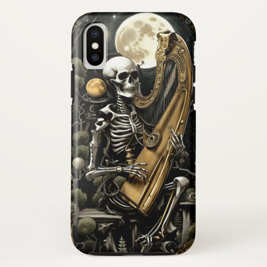 Skelet en Harp II Case-Mate iPhone Case (Achterkant)