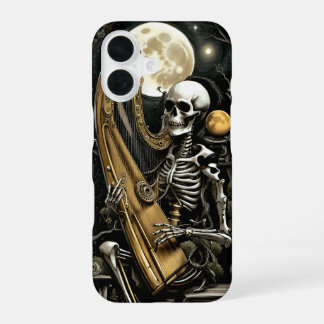 Skelet en Harp II iPhone 16 Hoesje