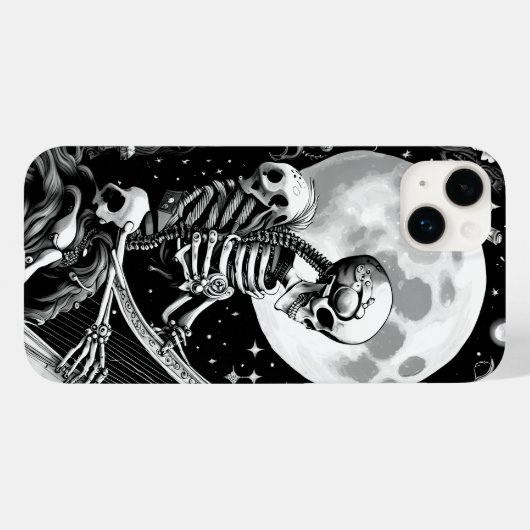 Skelet en Harp III Case-Mate iPhone Case (Achterkant (horizontaal))
