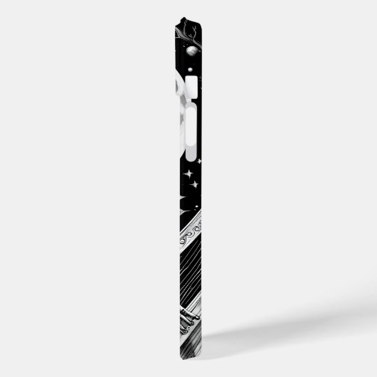 Skelet en Harp III Case-Mate iPhone Case (Achterkant / Links)