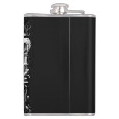 Skelet en Harp III Heupfles (Achterkant)