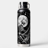 Skelet en Harp III Waterfles (Achterkant)