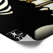 Skelet- en hartafdrukken poster (Hoek)