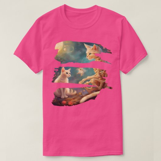 Skelet en kat beste vrienden kitten grappige katte t-shirt (Design voorkant)
