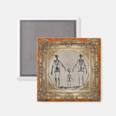 Skelet familie magneet (Voorkant / Achterkant)