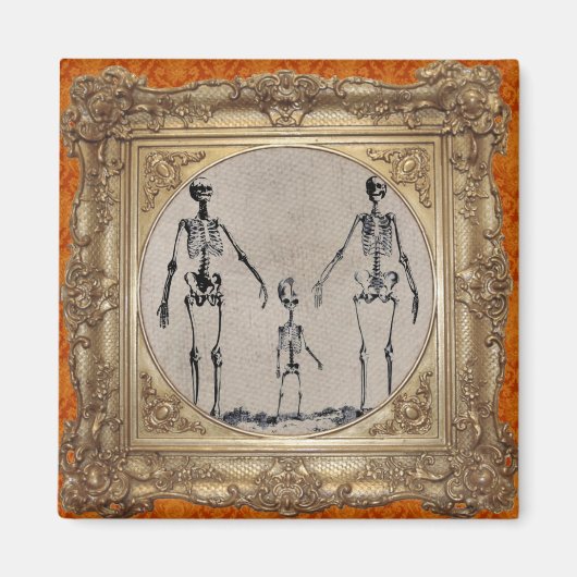 Skelet familie magneet (Voorkant)