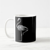 Skelet Flamingo Halloween Koffiemok (Links)