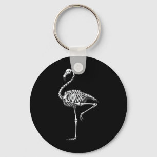 Skelet Flamingo Halloween Sleutelhanger