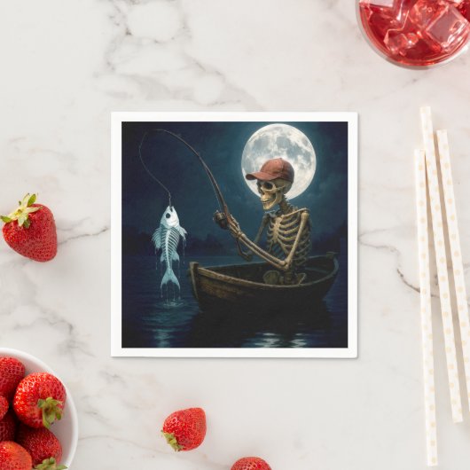 Skelet Gevist in een houten roeiboot Servet (Insitu)