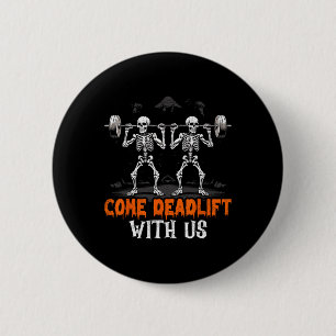 Skelet Gewichtheffer Bodybuilder Workout Fitness Ronde Button 5,7 Cm