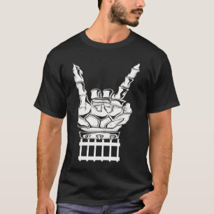 Skelet Gitaar Rock & Roll Skull gitarist Muziek T-shirt