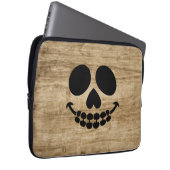 Skelet glimlach. laptop sleeve (Voorkant Rechts)
