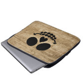 Skelet glimlach. laptop sleeve (Voorkant onderkant)