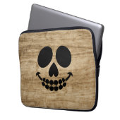Skelet glimlach. laptop sleeve (Voorkant Links)