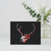 Skelet Glitch Briefkaart (Staand voorkant)
