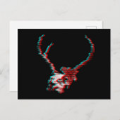 Skelet Glitch Briefkaart (Voorkant / Achterkant)