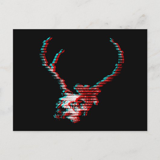 Skelet Glitch Briefkaart (Voorkant)