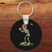 Skelet golf Halloween kostuum grappige jongens peu Sleutelhanger (Voorkant)