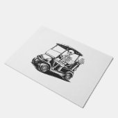 Skelet Golfer Skull Spelen Golf Deurmat (Schuin)