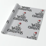 Skelet Gothic Christmas Wrapping Paper Cadeaupapier<br><div class="desc">Skelet Gothic Merry Christmas Wrapping Paper</div>