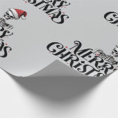 Skelet Gothic Christmas Wrapping Paper Cadeaupapier (Hoek)