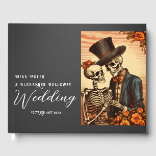  Skelet Gothic Foto Bruiloft Gastenboek