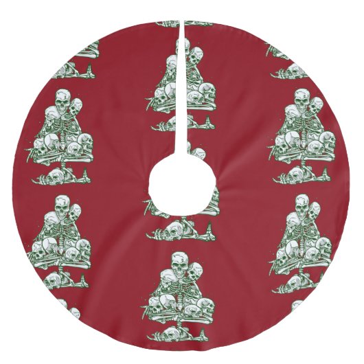 skelet gothic skull lelijke kerstboomskelet kerstboom rok (Voorkant)