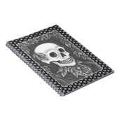 SKELET, GOTHISCHE HEER SKULL, DODE BLAAD MAATSCHAP NOTITIEBOEK (Rechterzijde)