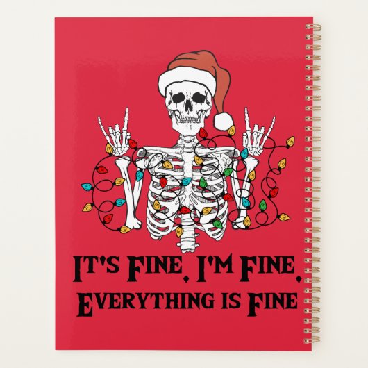 Skelet - Grappig in zijn prima Planner (Achterkant)