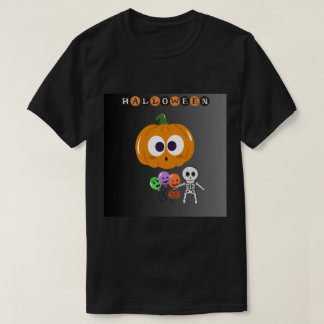 Skelet & Griezelen Weide Pompoen Halloween Ballonn T-shirt